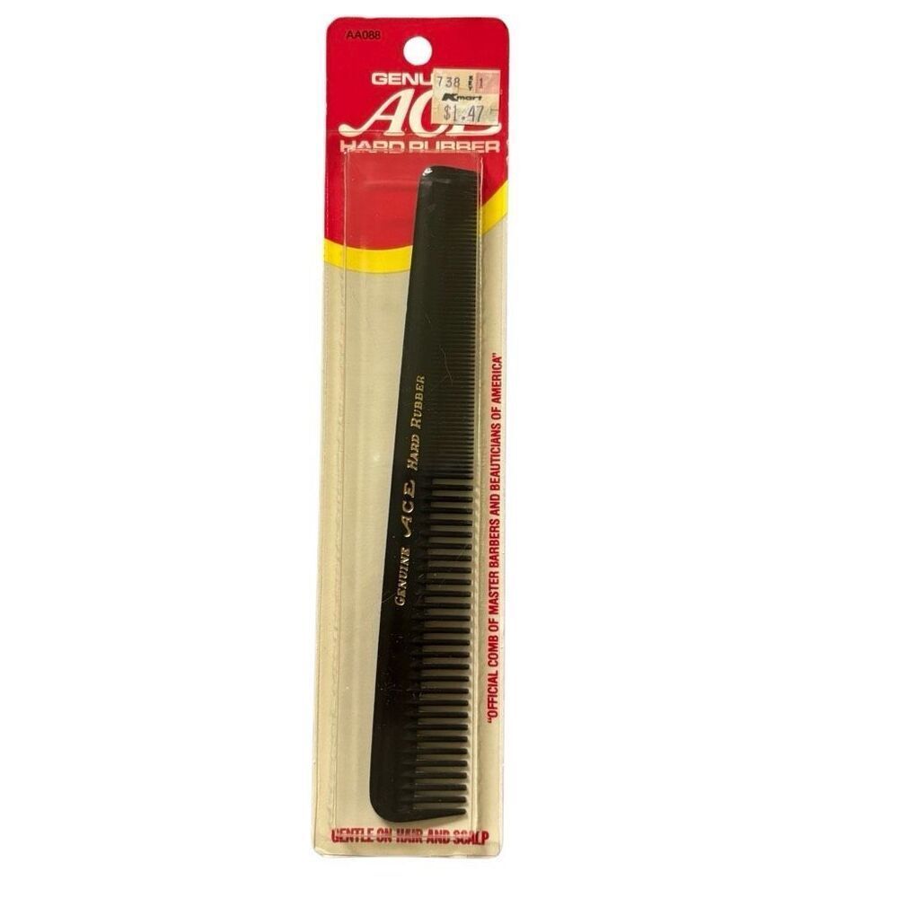 Genuine Ace Hardware Rubber Vintage 7” Comb *NOS*